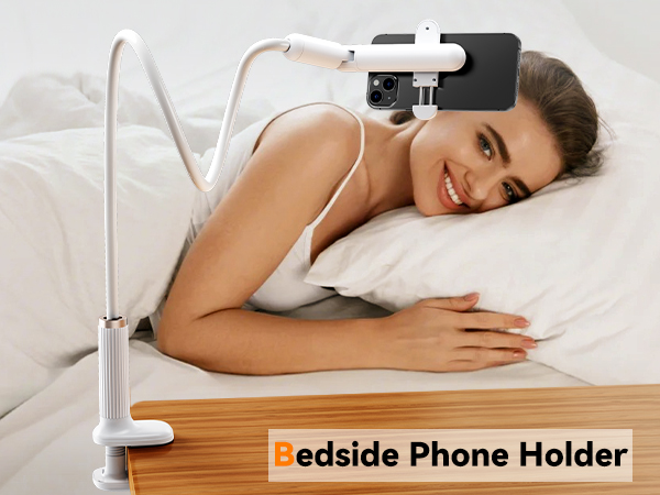 phone holder for bedside,itcan be securely mounted on the bed frame