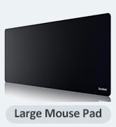 Senetem XXXL Large Mouse Pad, Ultra-Smooth Gaming Mousepad, Non-Slip Rubber Base, Washable Surfac...