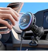 2026 Upgrade TEC &amp; Fan Dual Cooling Magnetic Wireless Car Charger, For Magsafe Car Charger Mount,...