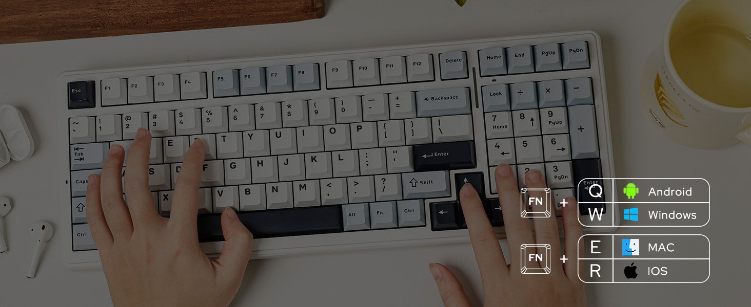 mechanical keyboard with number pad