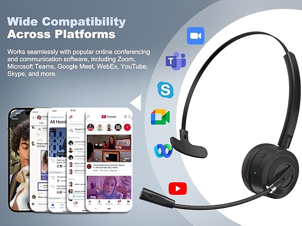 Bluetooth Headset with Microphone H1