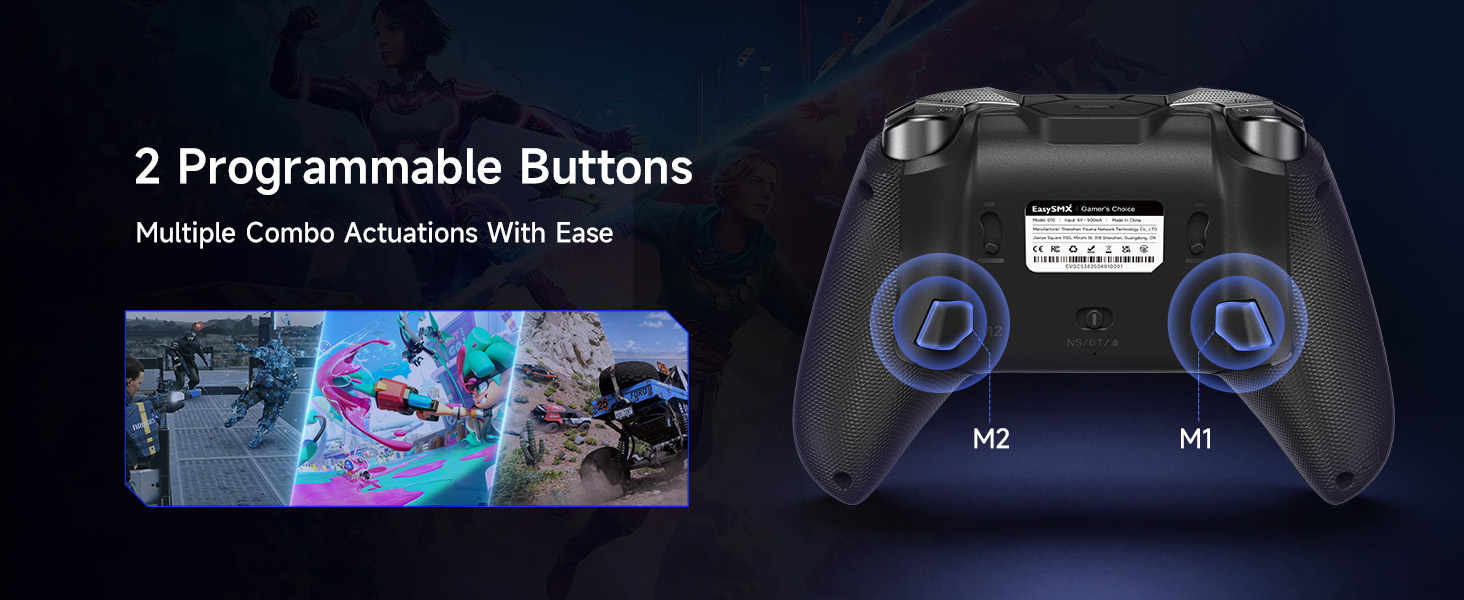 pc controller with paddles