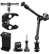Niewalda Camera Magic Arm articulating arm- 11 Inch Metal Adjustable Friction Articulated arm wit...