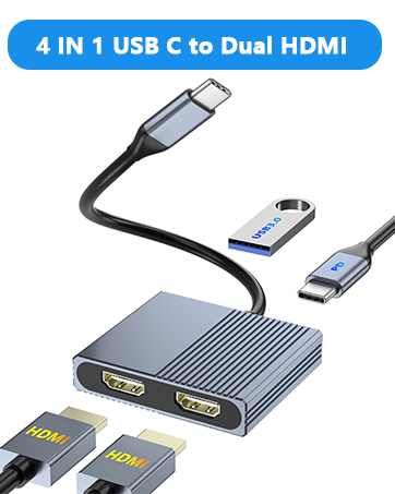 usb c to dual hdmi