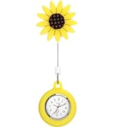 Watch Retractable Watch with Second Hand for Nurses Fob Watch Clip On Hanging Stethoscope Lapel W...