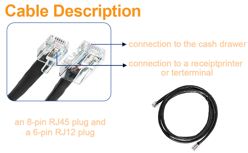 cash drawer cable