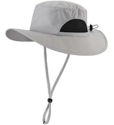 Connectyle Kids Sun Hat Wide Brim Fishing Safari Hat UPF 50 Protection Bucket Hats for Boys Girls...