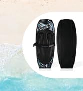 SereneLife Water Sport Kneeboard with Hook for Kids &amp; Adults, Kneeboard with Strap for Boating, W...