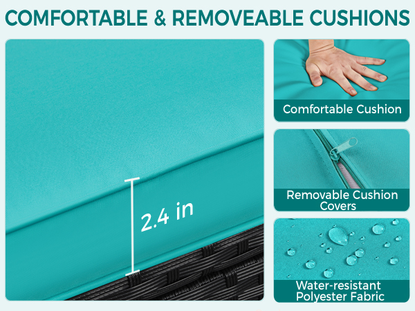 3-Piece Rattan Furniture Set