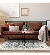 WITSHOCK Area Rug 3x5 for Living Room Rugs Vintage Washable Soft Carpet with Low Pile Non Slip Ul...