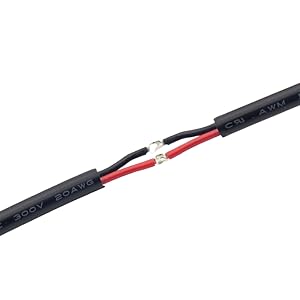 USB-C power cable soldered to electronic components for permanent connection