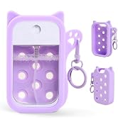 COMFYTOUCH Silicone Case for Touchland Hand Sanitizer Bottles (1 FL OZ/30mL) - Cat Design Protect...