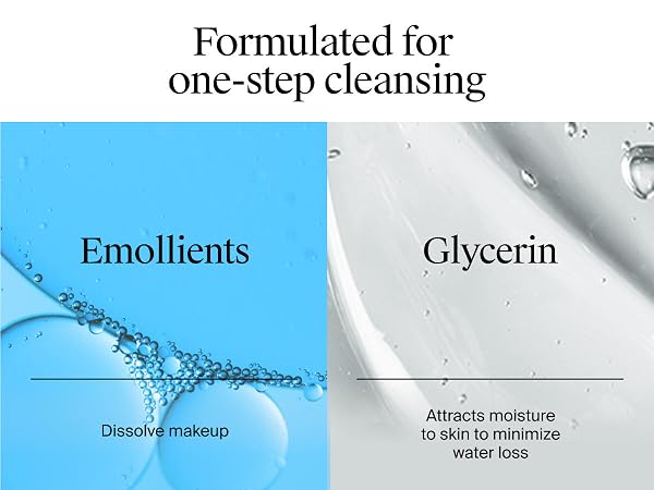 non-comedogenic gentle face cleanser waterproof makeup remover foaming cleanser glycerin face wash