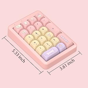 FOPATO S21 Number Pad Hot Swappable Numpad Bluetooth Wireless Numeric Keypad Mechanical Keyboard