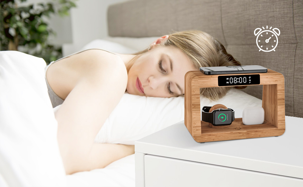 lamp with charging station