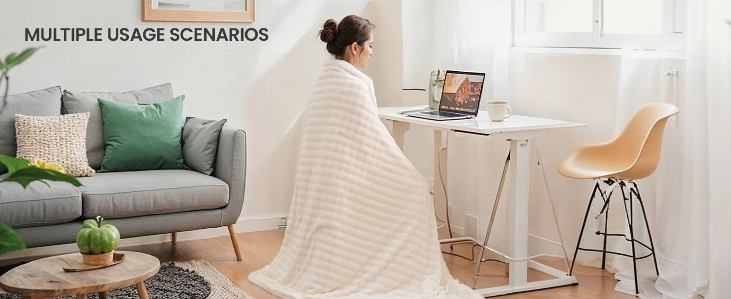 Heated Throw Blanket 50&amp;#34;x72&amp;#34;