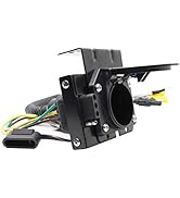 CARROFIX Universal Fit 4-Way to 7-Way RV Blade and 4-Way Flat Female Trailer Wiring Adapter Conne...