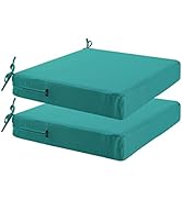 idee-home Patio Chair Cushion for Outdoor Furniture 22x22x4 in, Outdoor Seat Cushion Replacement ...