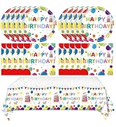 41Pcs Happy Birthday Decorations Colorful Birthday Party Supplies Set Rainbow Color Balloons Desi...