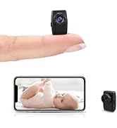 TnoxHD Mini Camera Wireless with 1080P HD Small Surveillance Cameras Back Clip Wearable Video Rec...