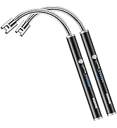 RONXS Electric Lighter - Rechargeable Type C with LED Display, Flexible Neck Plasma Arc Lighter f...