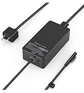 127W Surface Book 3 Laptop Charger for 102W Surface Book 2, Book 1, Windows Surface Pro/Surface L...