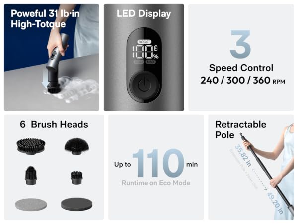 hoto cordless spin scrubber