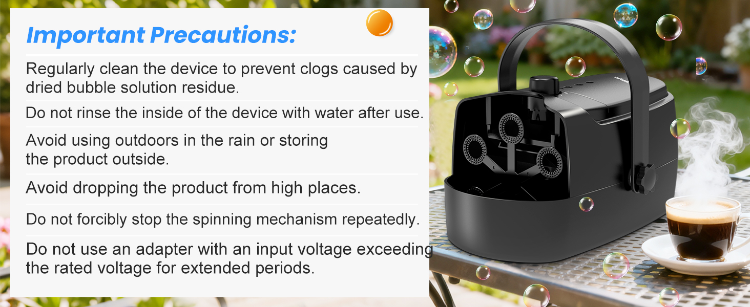 automatic bubble machine