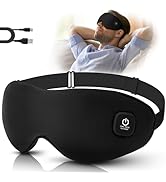 Silk Cordless Heated Eye Mask, Washable Heat Eye Compress for Dry Eye Electric Eye Heating Pad Wa...