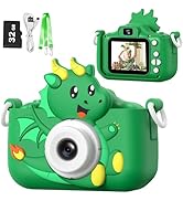 goopow Kids Selfie Camera Toys for Girls Age 3-9, Digital Video Camera Toy with Protective Cover,...