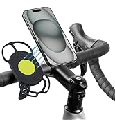 Bone Bike Tie 4 Magnetic, Magnetic Bike Phone Mount, Scratch-Free Silicone Holder with Shock-Abso...