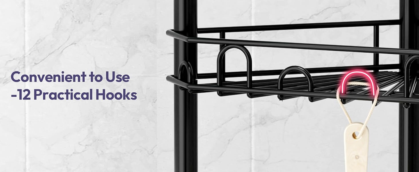 Corner Shower Caddy Standing Corner Shelf Stand Shower Organizer