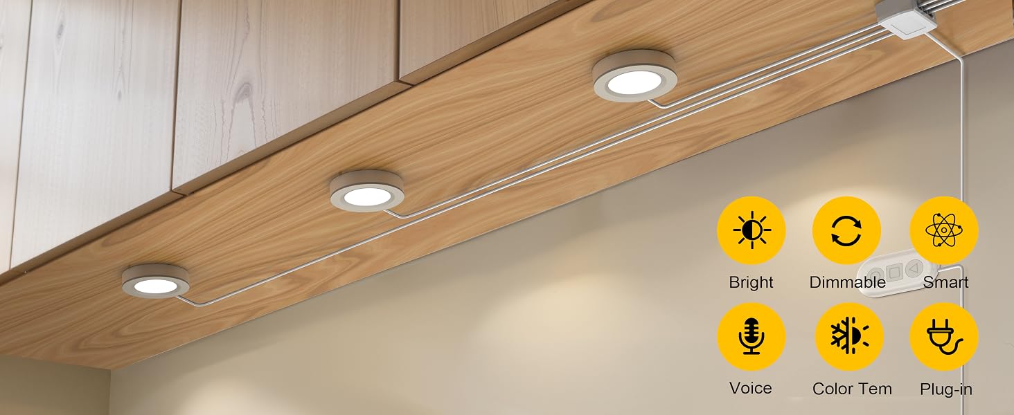 led under cabinet puck light