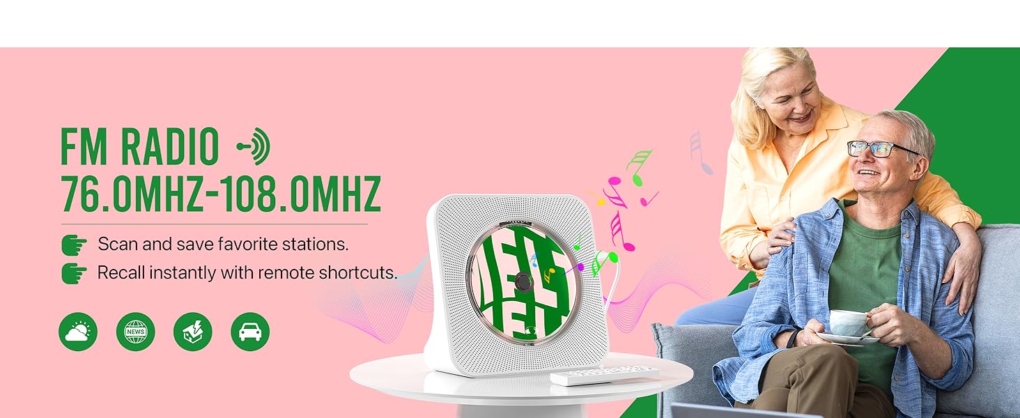 cd player with bluetooth small cd player reproductor de cd radio cd player