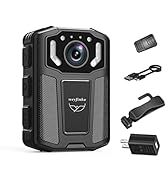 weyfinko W1 Body Mounted Camera,1080P Body Camera with Audio&amp;Video,Small Body Cam with Infrared N...