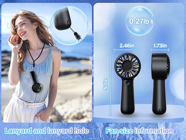 Handheld Fan Rechargable
