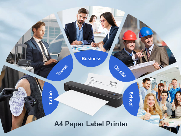 Portable Thermal Printer Tattoo Stencil Machine 