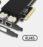 10Gb Dual LAN Base-T PCI-e Network Card, Intel X540 Controller, NICGIGA 10Gbps Ethernet Adapter, ...