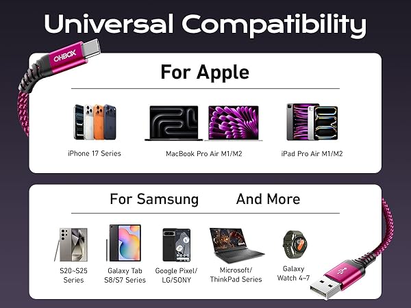 usb to usb c charging cable