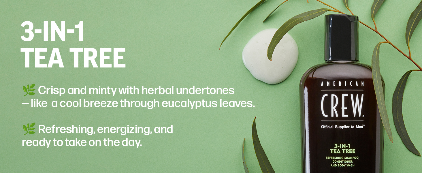 3-in-1 Tea Tree. Refreshing, energizing, and ready to take on the day