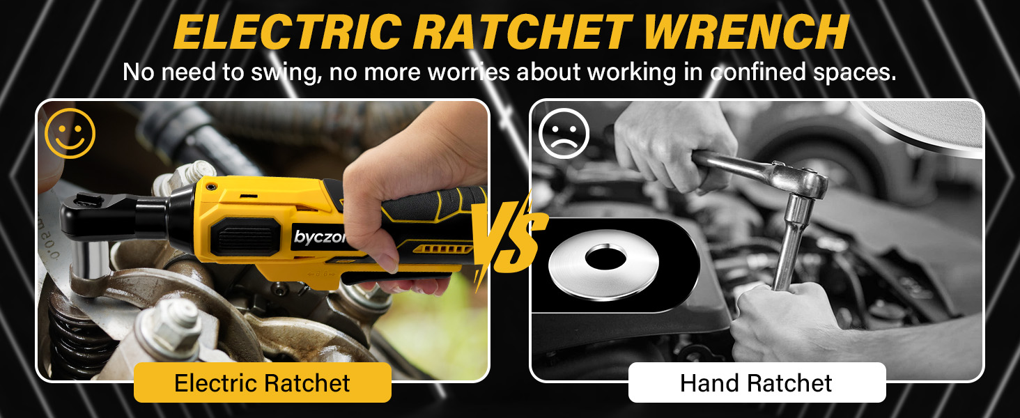 Cordless Electric Ratchet Wrench Kit