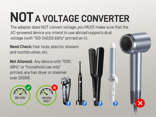 Not a voltage converter