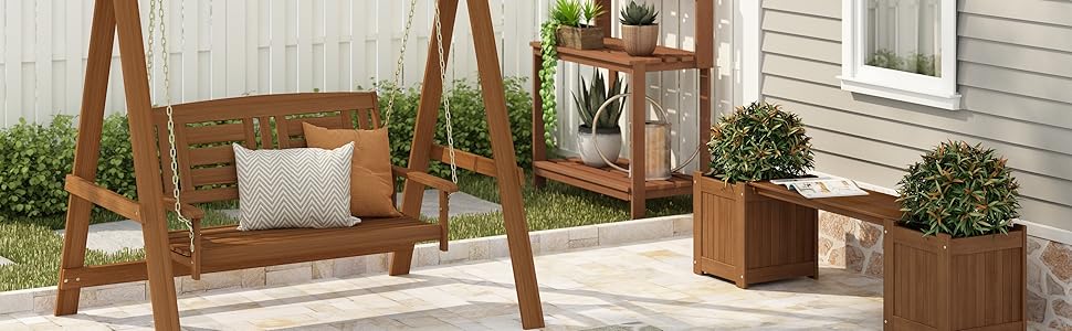 Furinno Outdoor Porch Swing