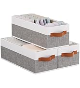 YheenLf Collapsible Storage Bins 3-Pack, Foldable Baskets for Organizing, Clothes Boxes with Hand...