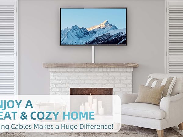 cable concealer tv wire hider kit for wall mount tv tv cord hider
