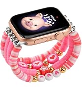 sylacor Beaded Bracelets Compatible with Kids Apple Watch Band 38mm 40mm 41mm 42mm 44mm 45mm 46mm...