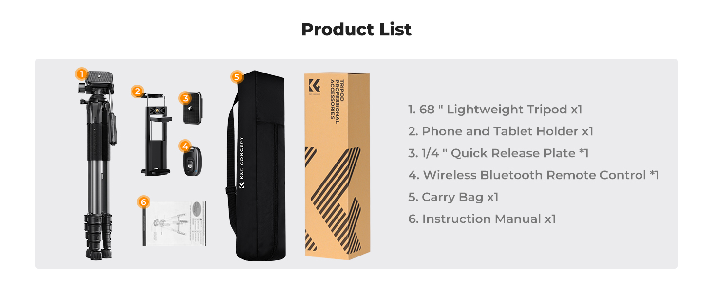 K&amp;amp;F CONCEPT camera video tripod