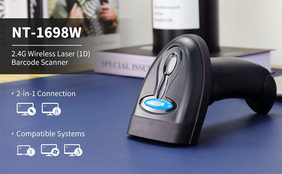NETUM NT-1698W Wireless Barcode Scanner