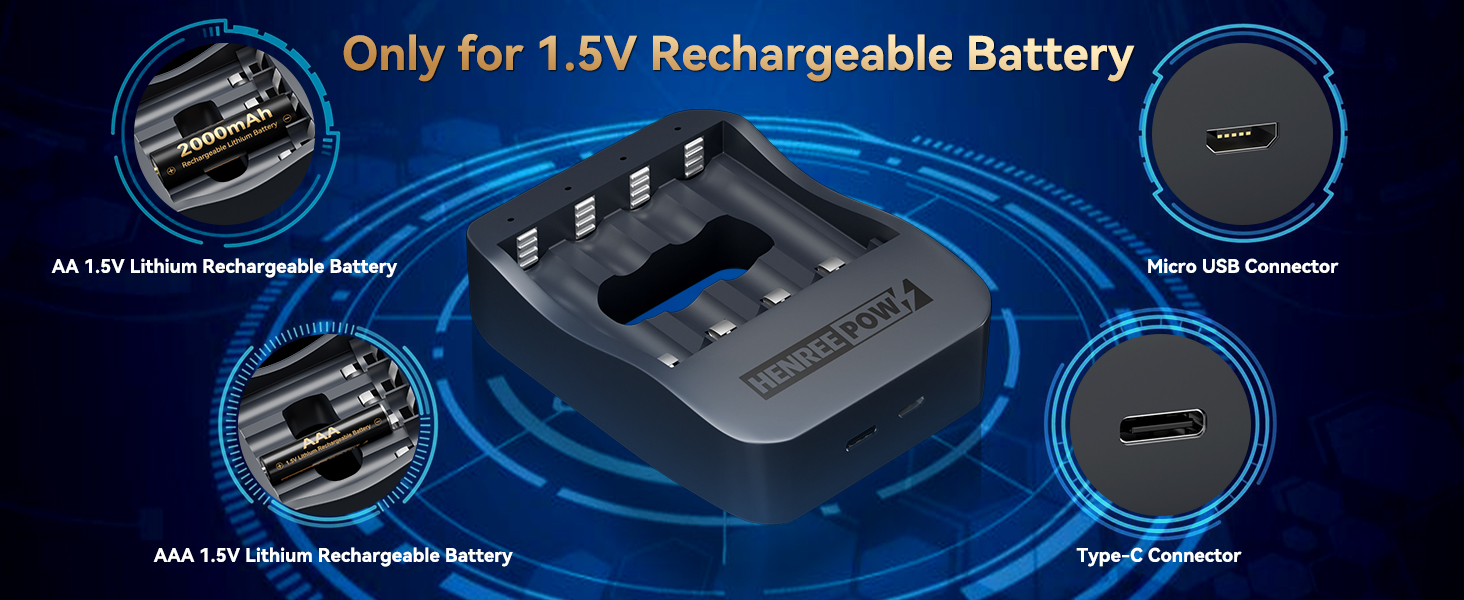 aa rechargeable batteries with charger