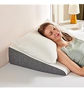 Sweetcrispy 7.5 Inch Wedge Pillow, Body Pillow for Snoring, Sleep Apnea, Neck Pain Relief, Post S...